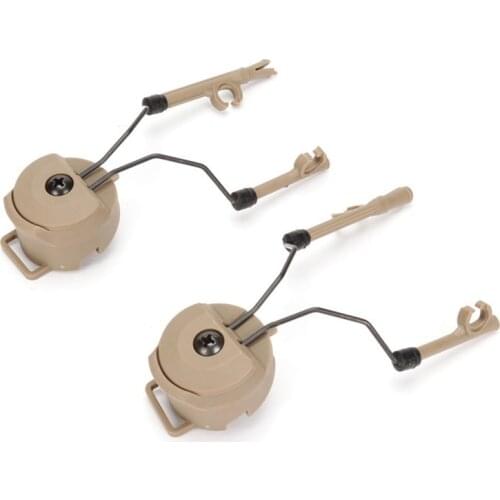 Helmet Track Adapter Earphone Holder Headphones Guide Rail Earmuffs Shooting Headset Bracket Helmet Adapter Set Accessories