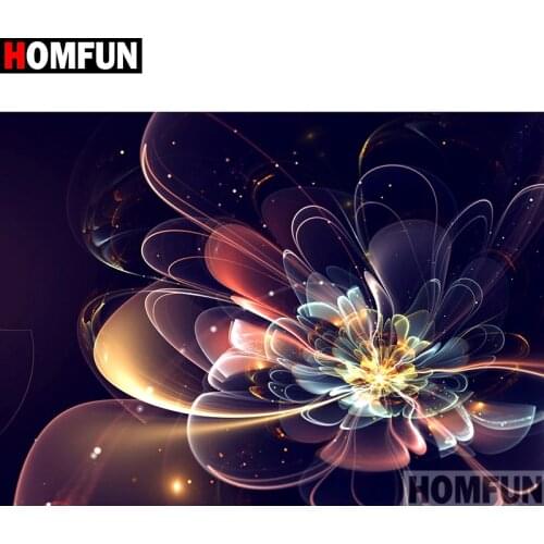 HOMFUN Full Square/Round Drill 5D DIY Diamond Painting "Flower landscape" Embroidery Cross Stitch 3D Home Decor A10469