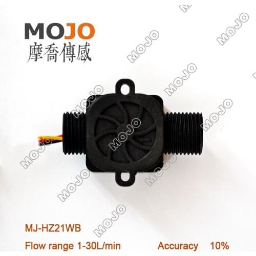 Hall flow sensor MJ-HZ21WB Flow range:1-30L/min Intelligent water dispenser 10pcs/lot