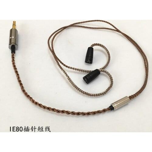 Diy earphone cable OFC cable for se535 mmcx pin ue900 se215 IM50 IM70 IE80 0.75MM 0.78MM pin short cable 45cm