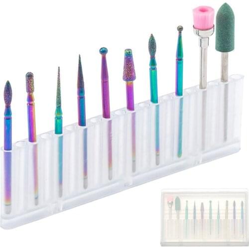 Nail Tools Tungsten Steel Polishing Head Color Titanium Advanced Diamond Nail Polishing Tools Polishing Head