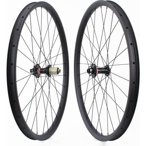29er carbon wheels asymmetric 30.5x19.5mm tubeless bicicleta aro 29 novatec D791SB D792SB 100x15 142x12 disc bike mtb wheelset