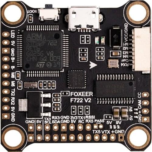 Foxeer F7 Flight Controller F722 V2 MPU6000 STM32F722RET6 3-6S BEC RC BF OSD Micro USB Drone FPV Racing Freestyle Frame Dron