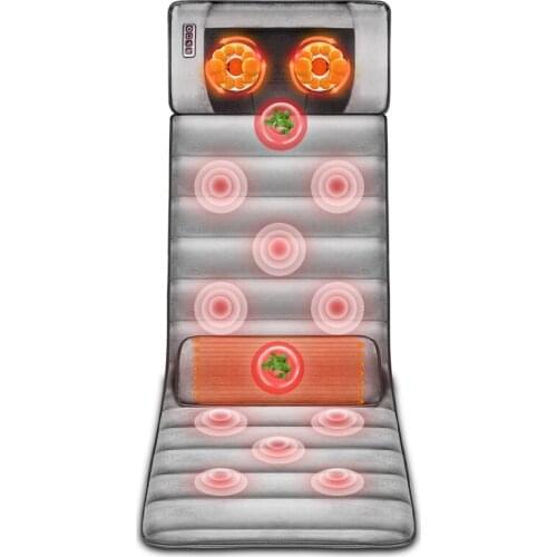 Timing off waist and cervical vertebra massage mattress soft velvet household multifunctional massager