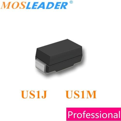 Mosleader US1J US1M SMA 2000PCS DO-214AC UF4005 HER106 UF4007 HER108 SMD 1A 600V 1000V 1KV Made in China High quality