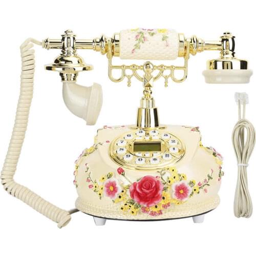 MS-525A Resin Innovative European Classical Vintage Antique Telephone for Office Home cordless phone