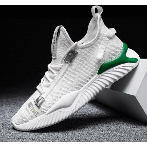 Man leather summer mesh Breathable mens for sneakers sport leisure knitting sapatos Shoes breathable sneaker sneackers zapatos