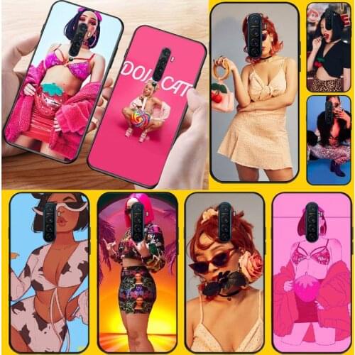 PENGHUWAN Doja Cat Soft Silicone Black Phone Case for OPPO Reno2 Z R15 pro R17 R11 R15 R9S Plus R9
