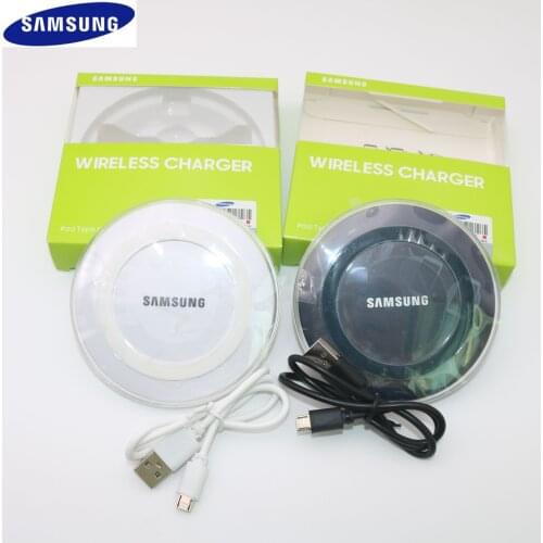 Original Samsung 5V/2A QI Wireless Charger Adapter Charge Pad For Galaxy S6 S7 Edge S10 S9 Plus Note 5 iphone 8 plus X XS XR MAX
