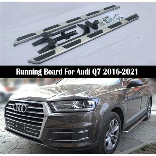 Car Running Board For Audi Q7 2016-2021 Auto Bar Pedals Brand New nerf bar side step