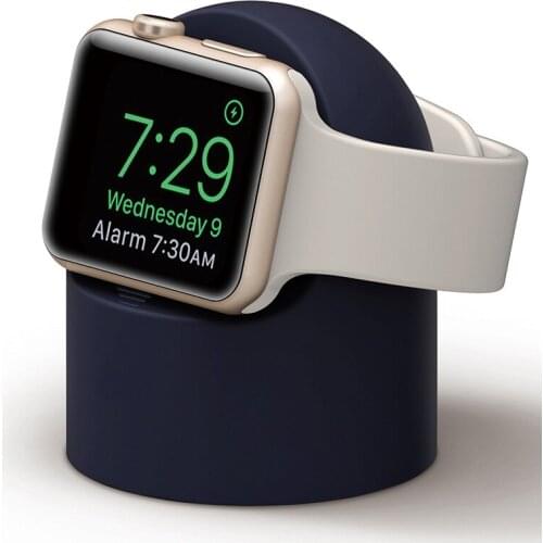 Stand Watch Night Stand Keeper Silicone Home Charging Dock for iWatch Modern Holder For Apple Watch Series 6 SE 5 4 3 2 1