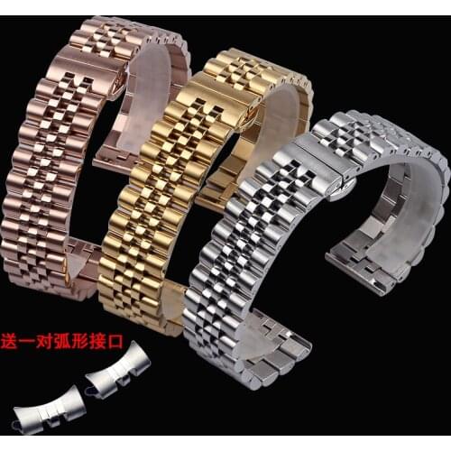 Stainless Steel Watch Strap12mm 13mm 14mm 15mm 16mm 18mm 20MM 22MM Watchbands For Longine s Role metal watch Bands bracelets