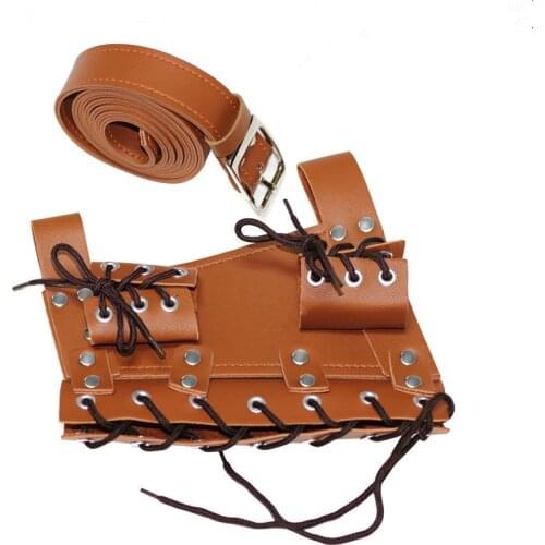 Medieval Viking Age Sword Belt Knife Hanging Rope Fixed Device Accessories Cosplay Performance Props Pu Leather