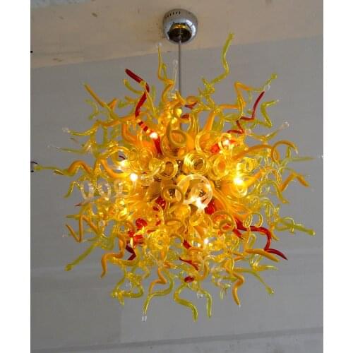 100% Hand Blown Dale Chihuly Lamp Sunshine Lighting Murano Chandelier Modern lights for bedroom