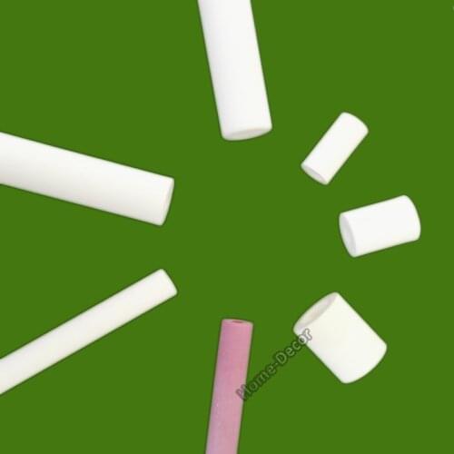 5 PCS Alumina Ceramic Tube Single Hole Wear-Resisting Alumina Ceramic Tube Thermocouple Probe Hollow Insulating Rod