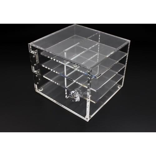 Acrylic Transparent 8 Layers Eyelash Storage Box Makeup Display Container False Eyelash Holder False Lashes Extension Tool