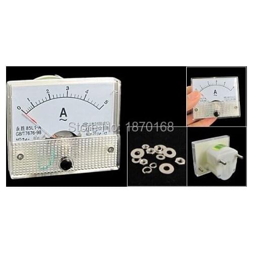 AC Analog Meter Panel 5A AMP Current Ammeters 85L1 0-5A Gauge