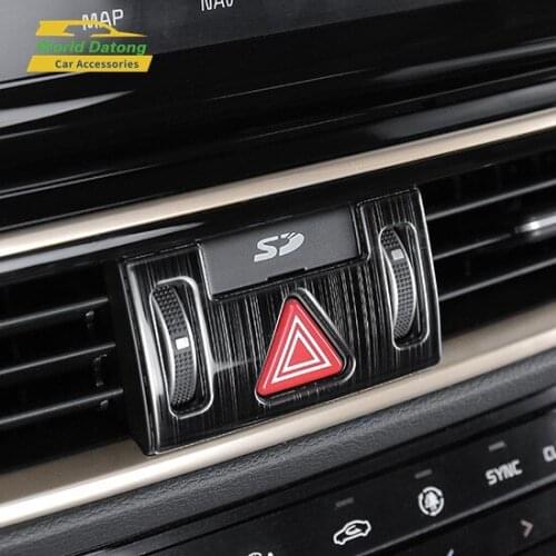 Car Air Outlet Warning Stainless Steel Trim Interior Accessories Auto Stickers For Kia Forte Cerato K3 2019 2020