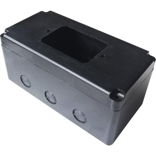 Push Button Switch Box External Rectangular Mounting Box for Woodworking Machine Switches KEDU HY56 KJD17B-16, Black