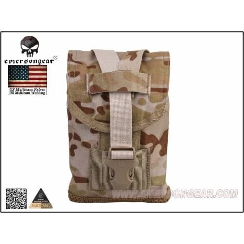 EmersonGear MLCS Canteen Pouch W Protective Insert Airsoft Molle Pouch EM6039