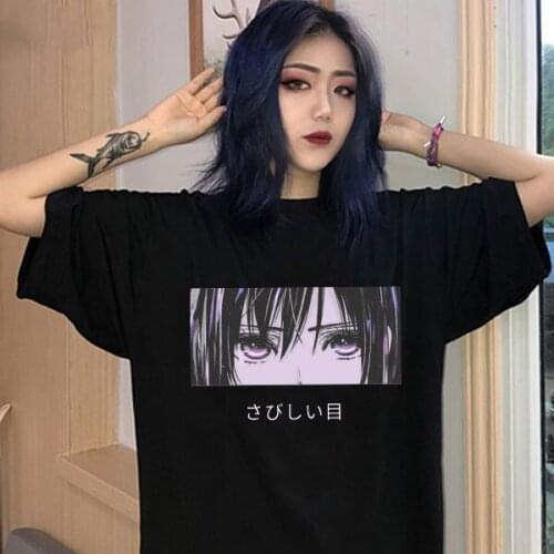 Harajuku T-shirt Japanese Anime Beauty Print Streetwear Casual Fashion Ladies T-shirt Summer Top Short Sleeve Women