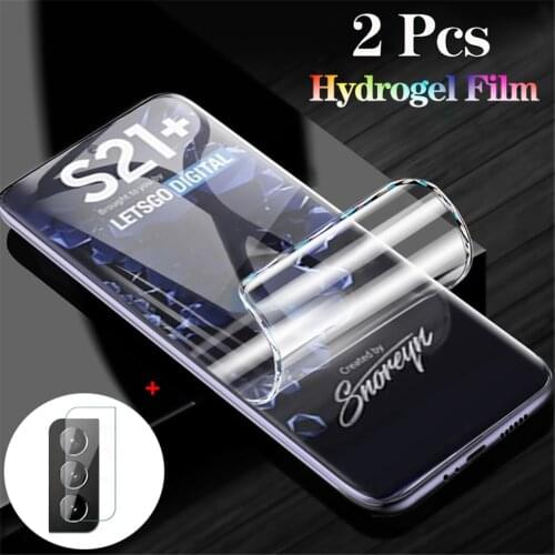 Hydrogel film for samsung s21 plus 5g screen protectors s21 ultra samsung galaxy s21+ soft glass s 21 plus samsung s21+ camera protection s 21 ultra protective film samsung s 21 screen protector
