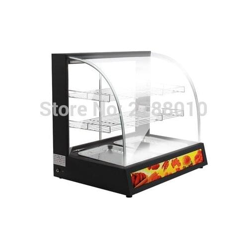 Commercial Thermal Cabinet Cooked-food Warming Showcase Heat Preservation Showcase Large Space Holding Cabinet WZ-BWH2P