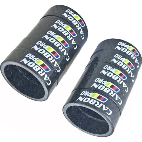 Carbon Fiber Headset Fork Spacers kit Bicycle Stem Ring MTB Road Bike Handlebar Washer Ring Gasket Front Fork Spacer