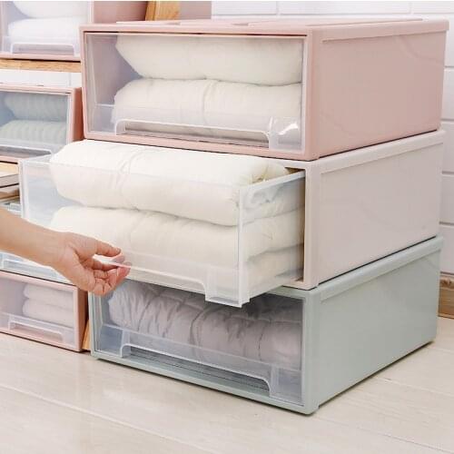 Clothes Storage Box Case Plastic Toy Storage Box Drawer Type Underwear Bra Socks Tie Organizer Thickened Storage Box