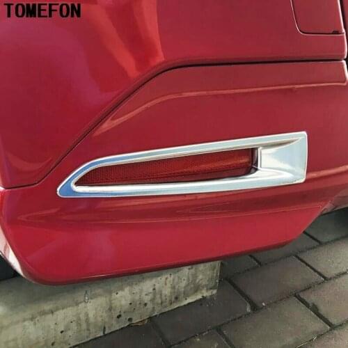 TOMEFON Rear Fog Light Cover Foglight Lamp Frame Car Exterior Styling Left Right 2pcs Tail Below Trim For TOYOTA TANK