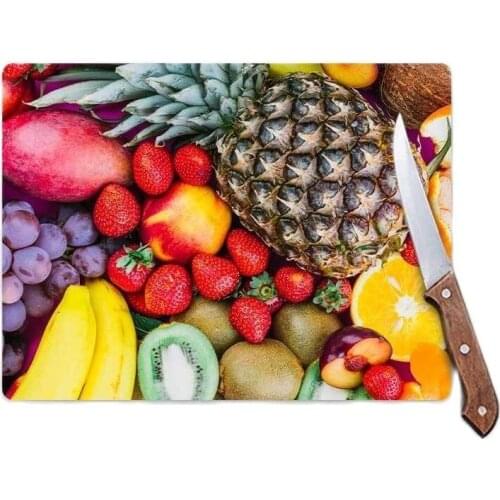 Fruit Basket Looking | Glass Cutting Board-Cutting Deck | 20X30 cm