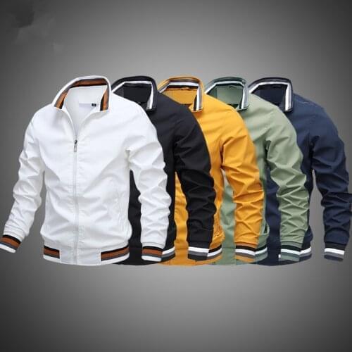 Bomber Jacket Mens Flight Jacket Mens Solid Military Jacket Mens Fashion Slim Bomber Jacket Mens Baseball Jacket Mens Top
