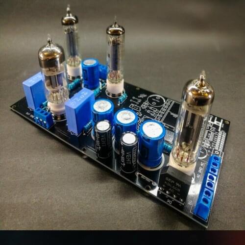 Latest Good Sound 6Z4 6J4 6N1 Tube Preamp DIY Kit DC12V Power Supply