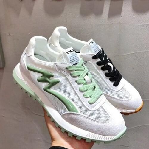 Womens New Korean-Style Breathable Mesh Casual Shoes Super Fire Womens Shoes