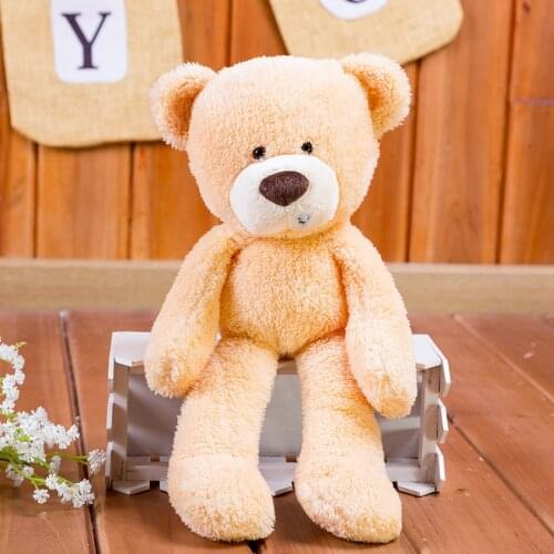 Fuzzy Orange Teddy Bear, 14"