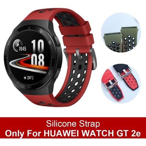 Official Style Soft silicone Band for HUAWEI Watch GT 2e Strap Correa Wristband for HUAWEI GT2E Special Straps Watchbands