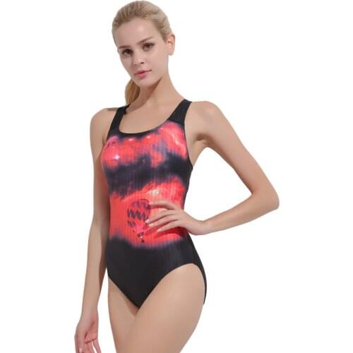 SBART Women Professional water sports equipment Sexy Scoop Female Elastic Swimsuit one piece backless monokini bathing swim suit