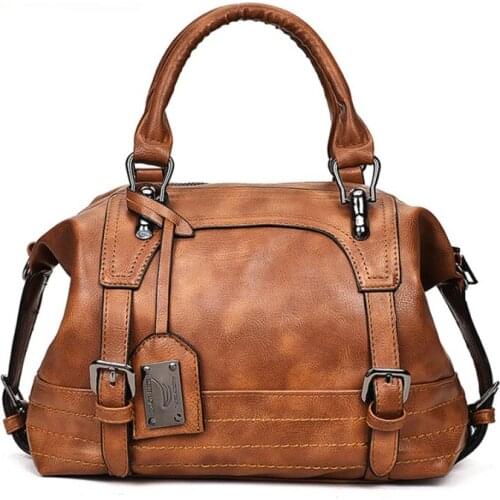 Retro Shoulder Bag In Womens Tote Brand Crossbody Bags for Women Messenger Bags Women Famous Vintage PU Leather Bags Handbags