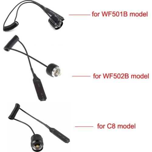 1pcs LED Torch Pressure Remote ON/OFF Switch For WF-501B WF-502B C8 XM-L XML2 T6 LED Flashlight Mouse Tail Press Controller