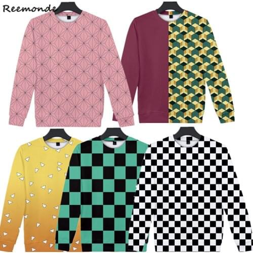 Kamado Nezuko Hoodies Sweatshirts Cosplay Costume Demon Slayer: Kimetsu no Yaiba Tanjirou Hooded Sweater Zipper Coat Girls Boy