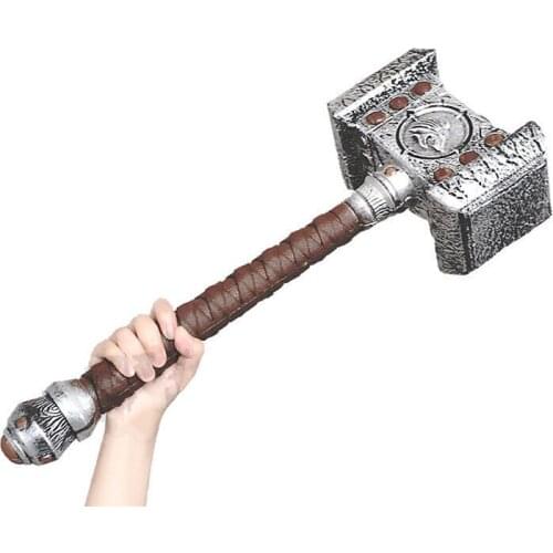 [Funny] 1:1 scale 55cm WOW Thrall Doomhammer Weapon Hammer collection model adult child cosplay Costume party toy kids gift