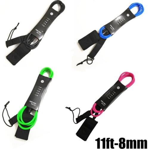 1pc Surfboards Leash 11ft 8mm Length Sports Surfboard Leash Surf Leash Laisse Surf water sport