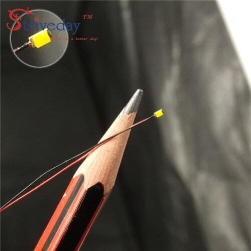 10 pcs/lot 1206 SMD Pre-soldered micro litz wired LED leads resistor 20 cm 8-12 V Model DIY