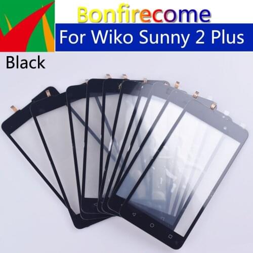 10Pcs\lot Touchscreen 5.0" For Wiko Sunny 2 Plus Touch Screen Panel Sensor Digitizer Glass NO LCD Replacement Parts