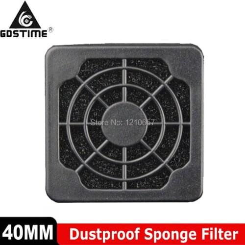 100Pieces LOT Computer Case Fan Dust Cover 4cm Three-in Dustproof Sponge Filter Mesh 40MM Computer Fan Colander