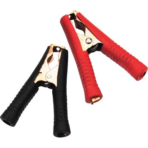 2Pcs Red Black Car Electrical connection Alligator Clips Battery Clamps Crocodile Clip Terminals Power Test