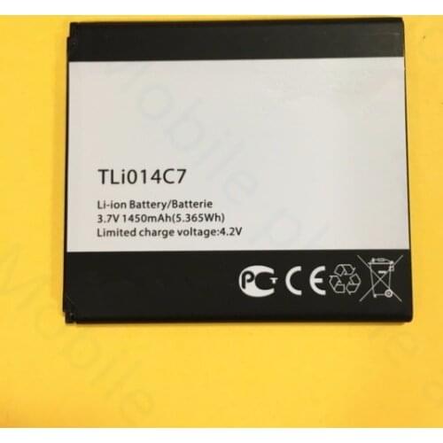 AZK NEW 3.7v 1450mAh TLi014C7 battery for ALCATEL onetouch 1ICP5/54/60 TLi014C7 battery