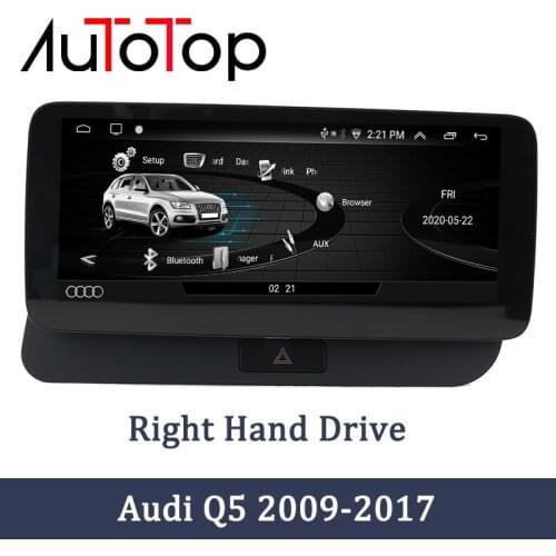 AUTOTOP Audi Q5 Android Car Radio DVD Right Hand Drive For Audi Q5 2009-2016 Multimedia Video Player GPS Navigation Bluetooth