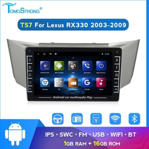 WIFI Android 2 din gps For Lexus RX300 RX330 RX350 RX400H 2004 2005-2009 car radio bluetooth navigation support dvr carplay obd