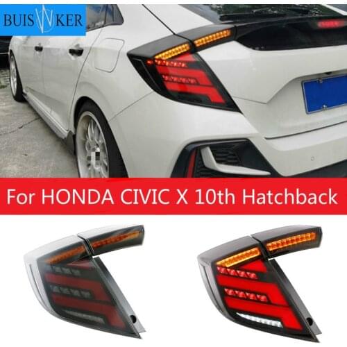 Car Styling for HONDA CIVIC X 10th Hatchback LED tail light CIVIC LED Rear Lamp DRL+Brake Trunk LIGH